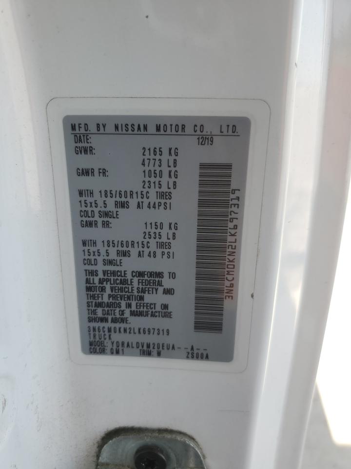 2020 Nissan Nv200 2.5S VIN: 3N6CM0KN2LK697319 Lot: 64672194
