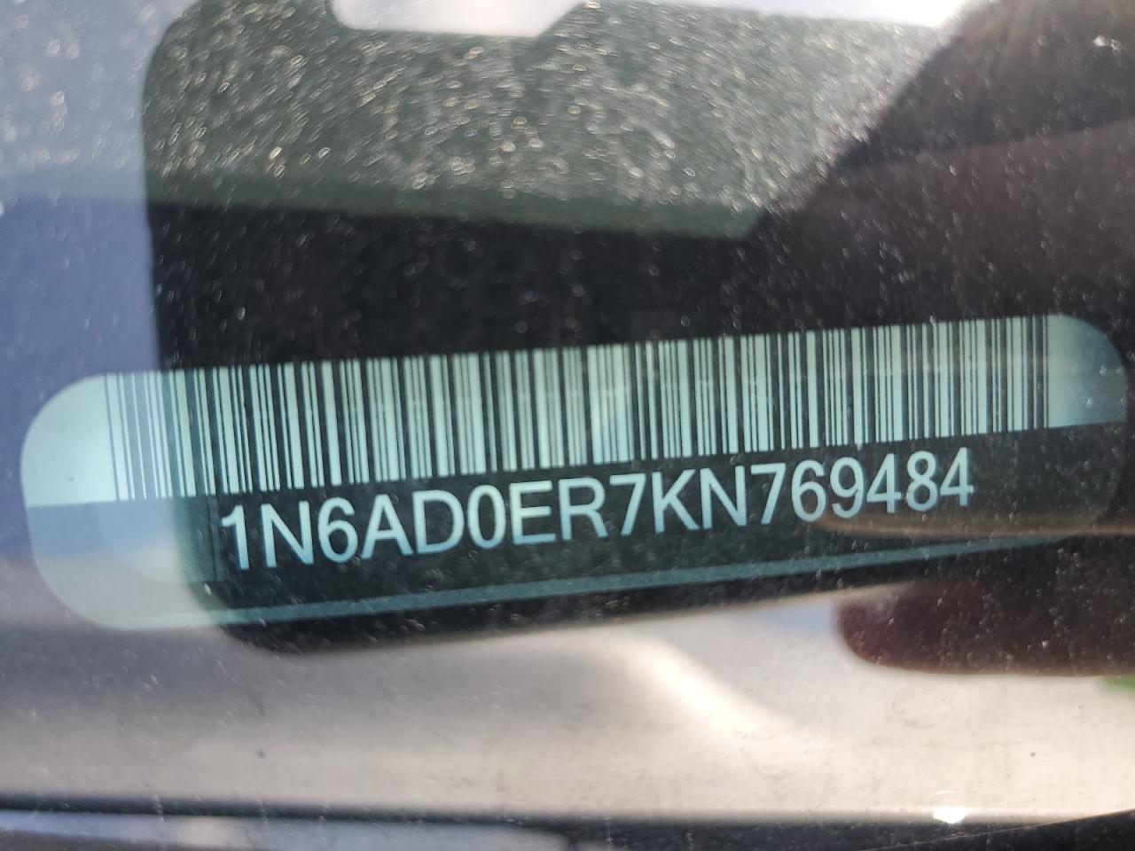 2019 Nissan Frontier S VIN: 1N6AD0ER7KN769484 Lot: 64670194