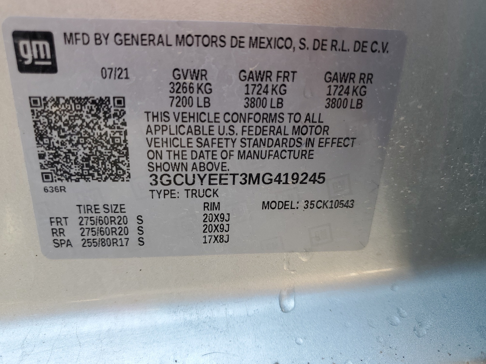 3GCUYEET3MG419245 2021 Chevrolet Silverado K1500 Rst