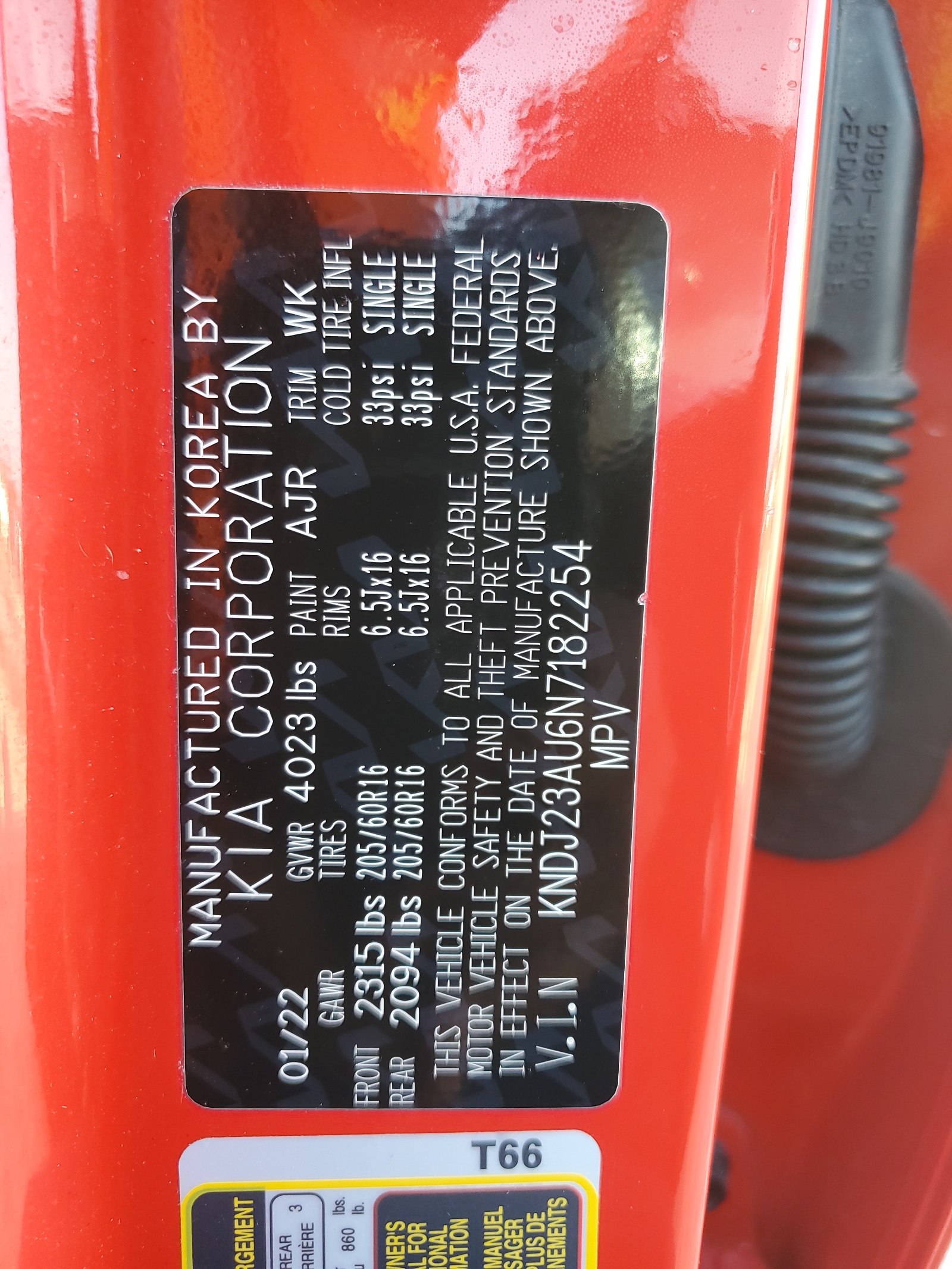 KNDJ23AU6N7182254 2022 Kia Soul Lx