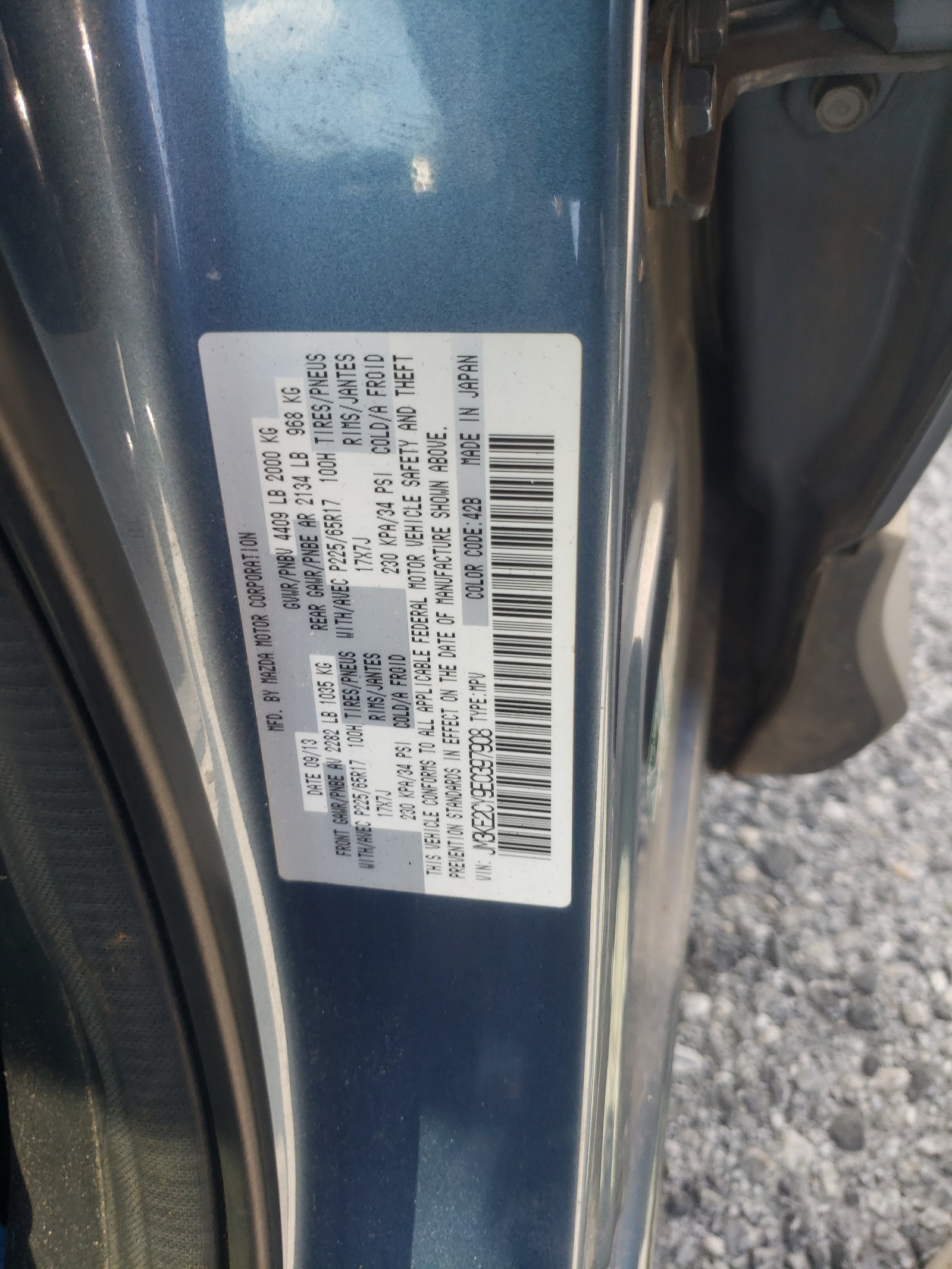 JM3KE2CY9E0397908 2014 Mazda Cx-5 Touring