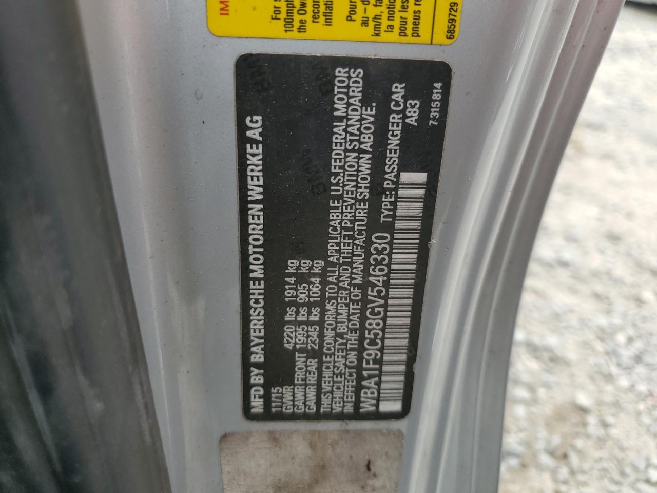 2016 BMW 228 I Sulev VIN: WBA1F9C58GV546330 Lot: 62061234