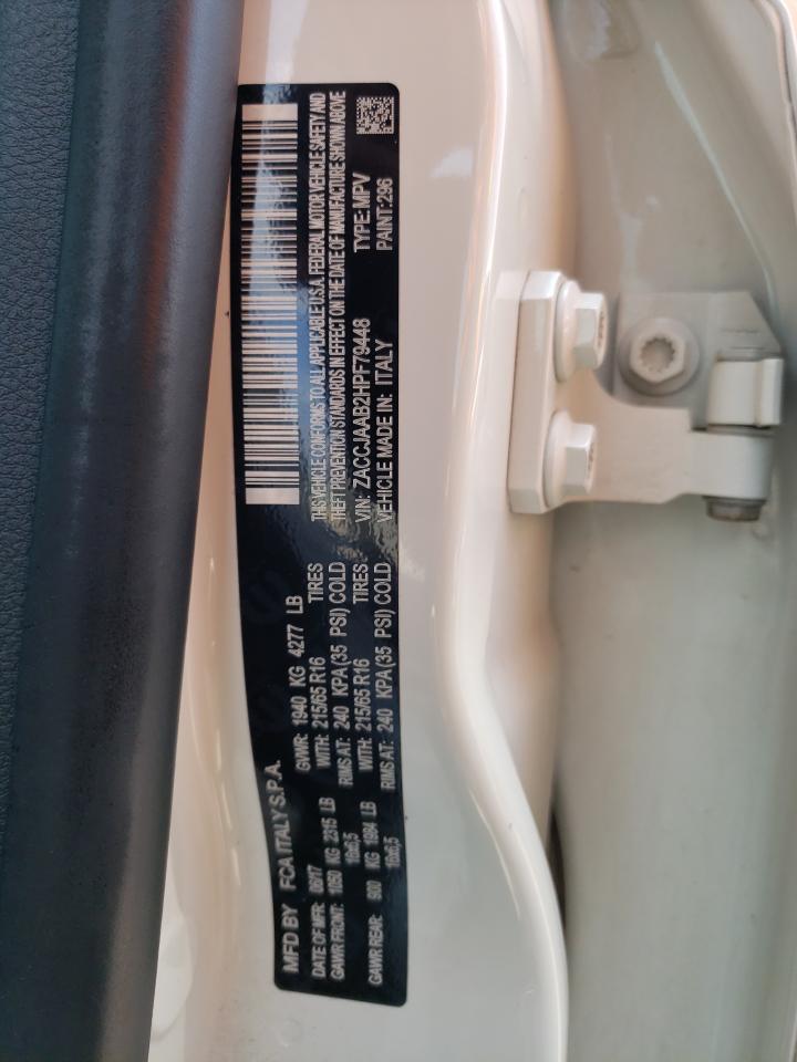 2017 Jeep Renegade Sport VIN: ZACCJAAB2HPF79448 Lot: 64635784