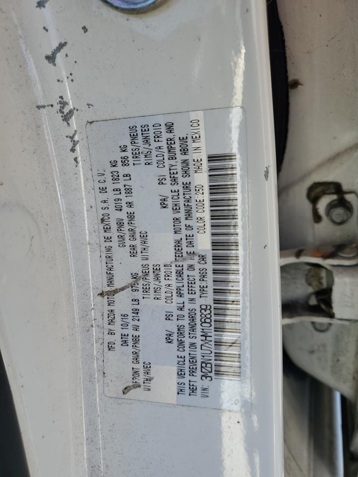 2017 Mazda 3 Sport VIN: 3MZBN1U7XHM106839 Lot: 64488094