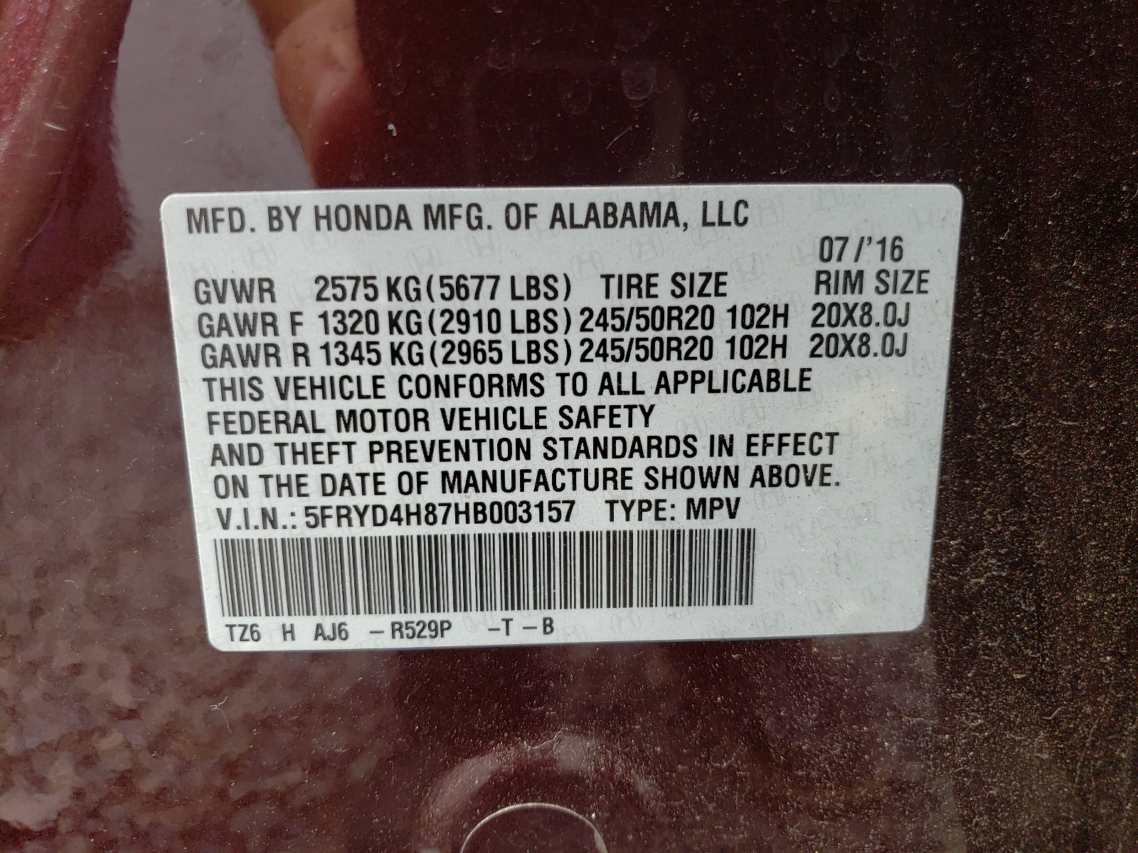 5FRYD4H87HB003157 2017 Acura Mdx Advance