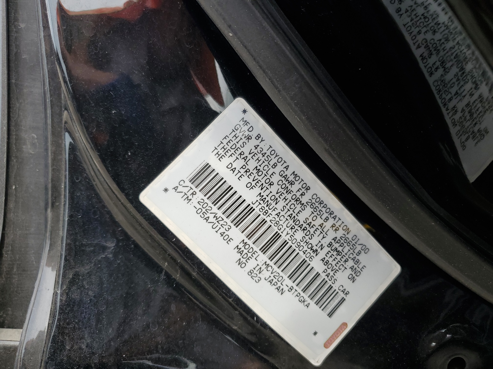 JT8BF28G1Y5090406 2000 Lexus Es 300