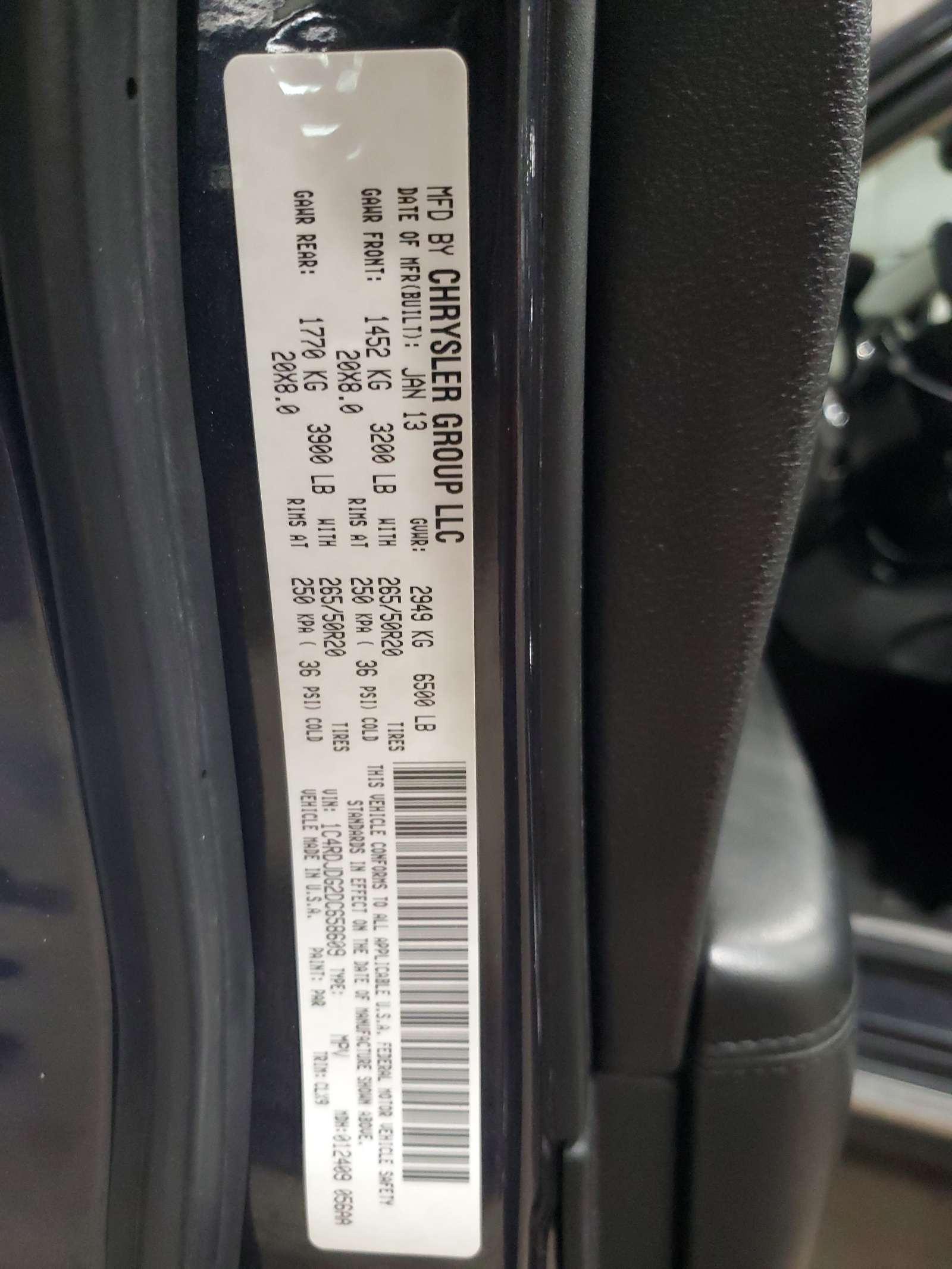 1C4RDJDG2DC658609 2013 Dodge Durango Crew