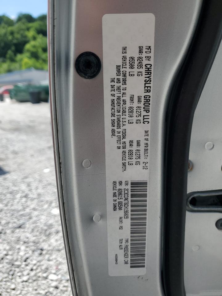 2012 Chrysler 300C VIN: 2C3CCAKT6CH196029 Lot: 61283944