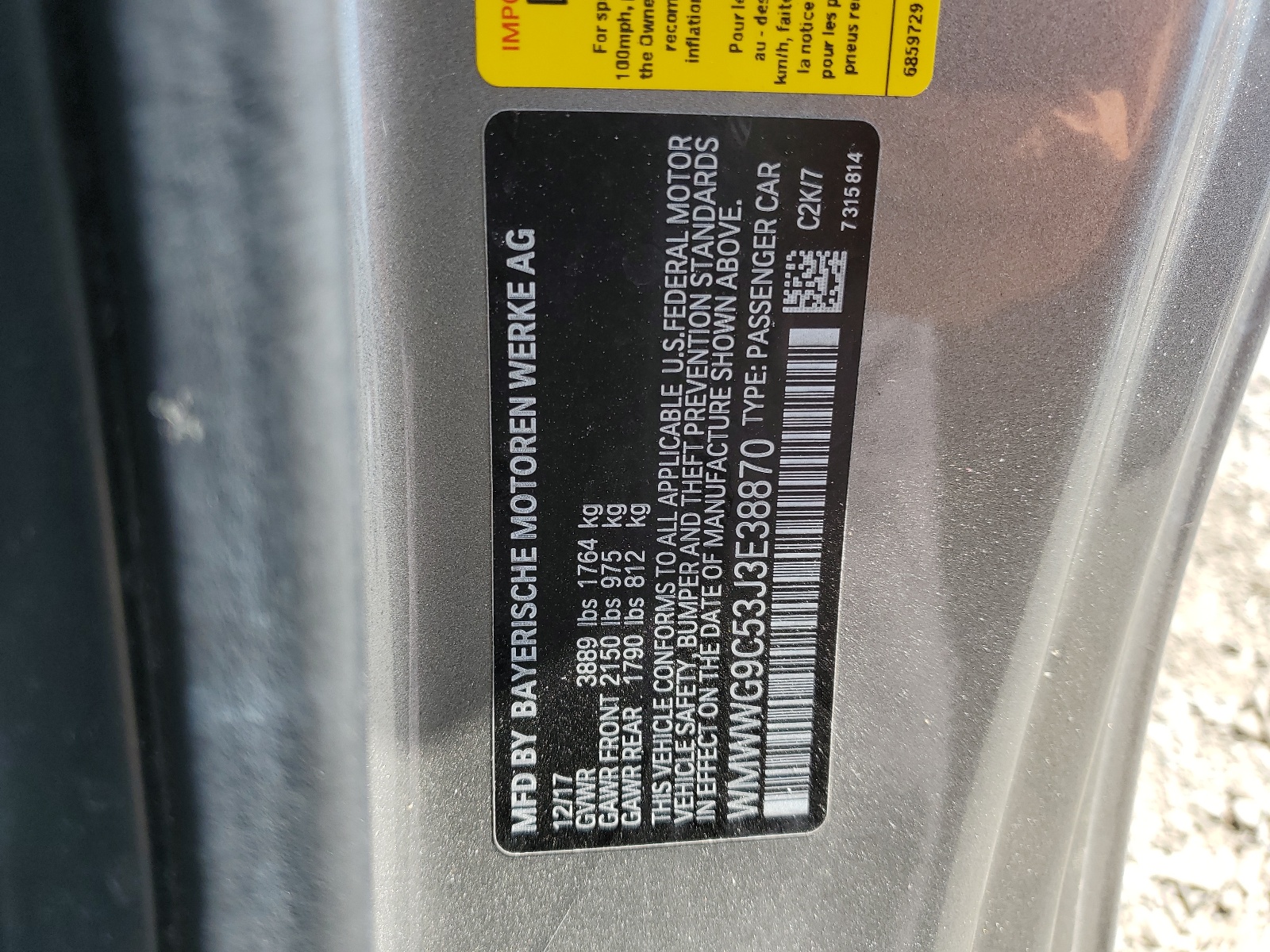 WMWWG9C53J3E38870 2018 Mini Cooper S