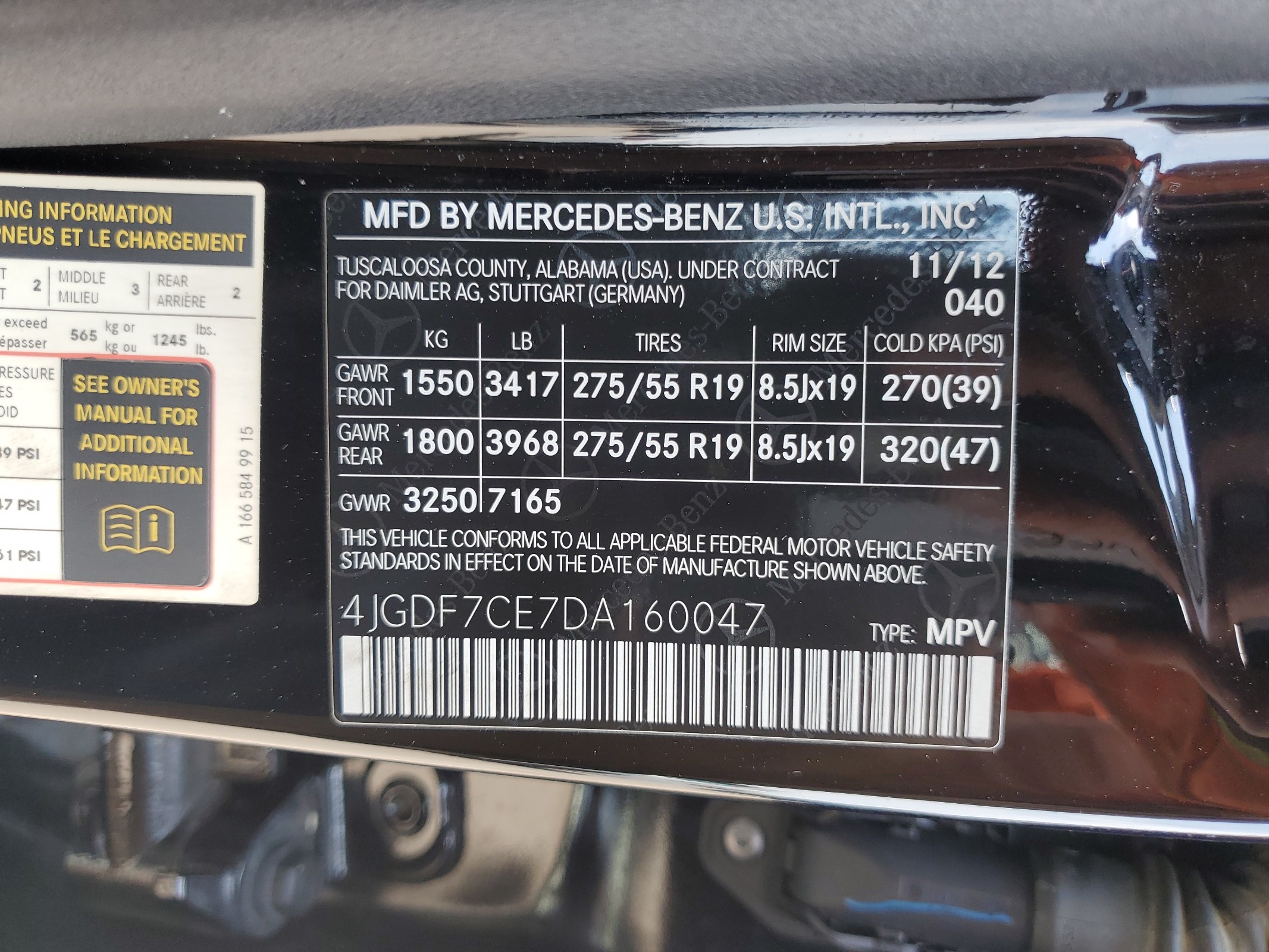 4JGDF7CE7DA160047 2013 Mercedes-Benz Gl 450 4Matic