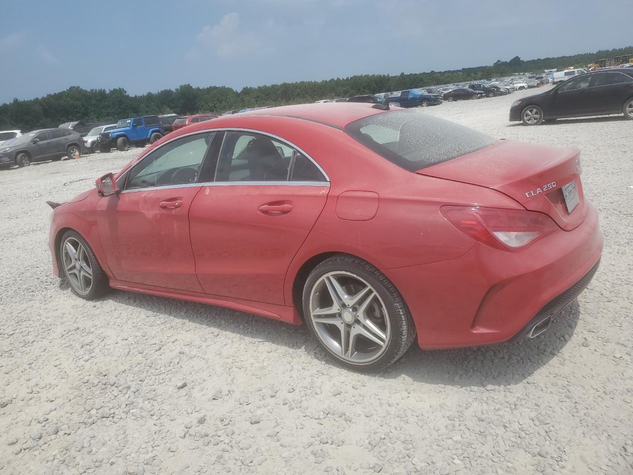 2014 Mercedes-Benz Cla 250 red sedan gas WDDSJ4EB7EN042429 photo #3