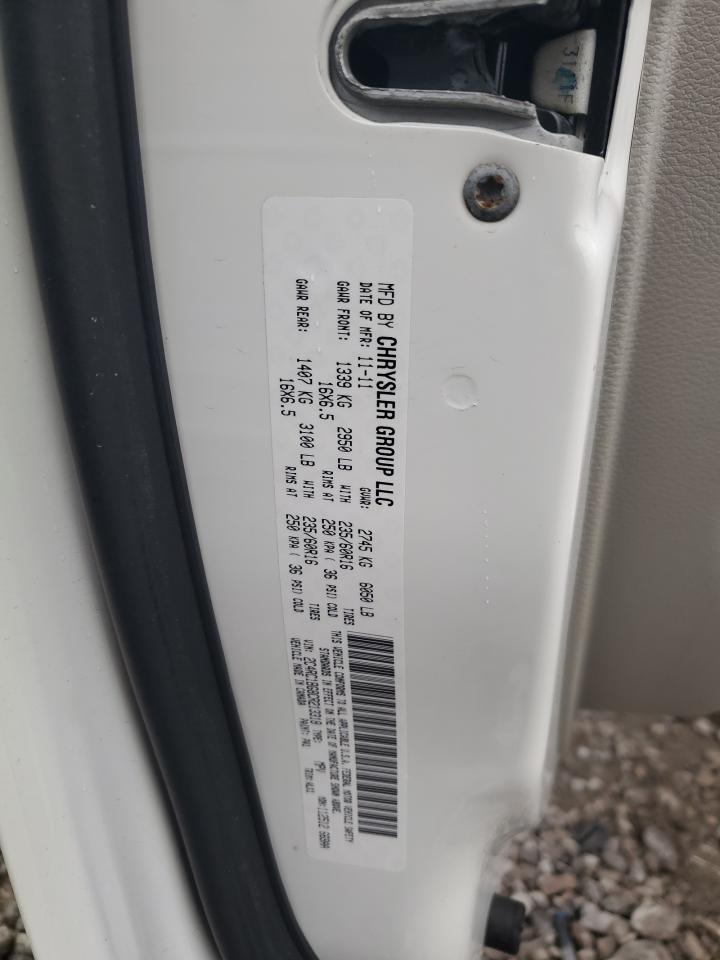 2012 Chrysler Town & Country Touring VIN: 2C4RC1BG8CR213318 Lot: 63806994