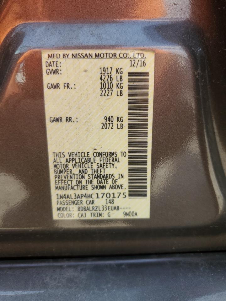 1N4AL3AP4HC170175 2017 NISSAN ALTIMA - Image 13