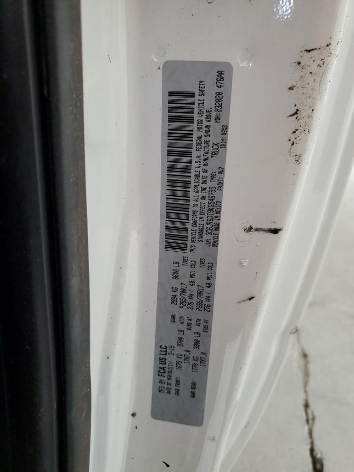 2019 Ram 1500 Classic Tradesman VIN: 3C6JR6DT9KG546755 Lot: 61724324