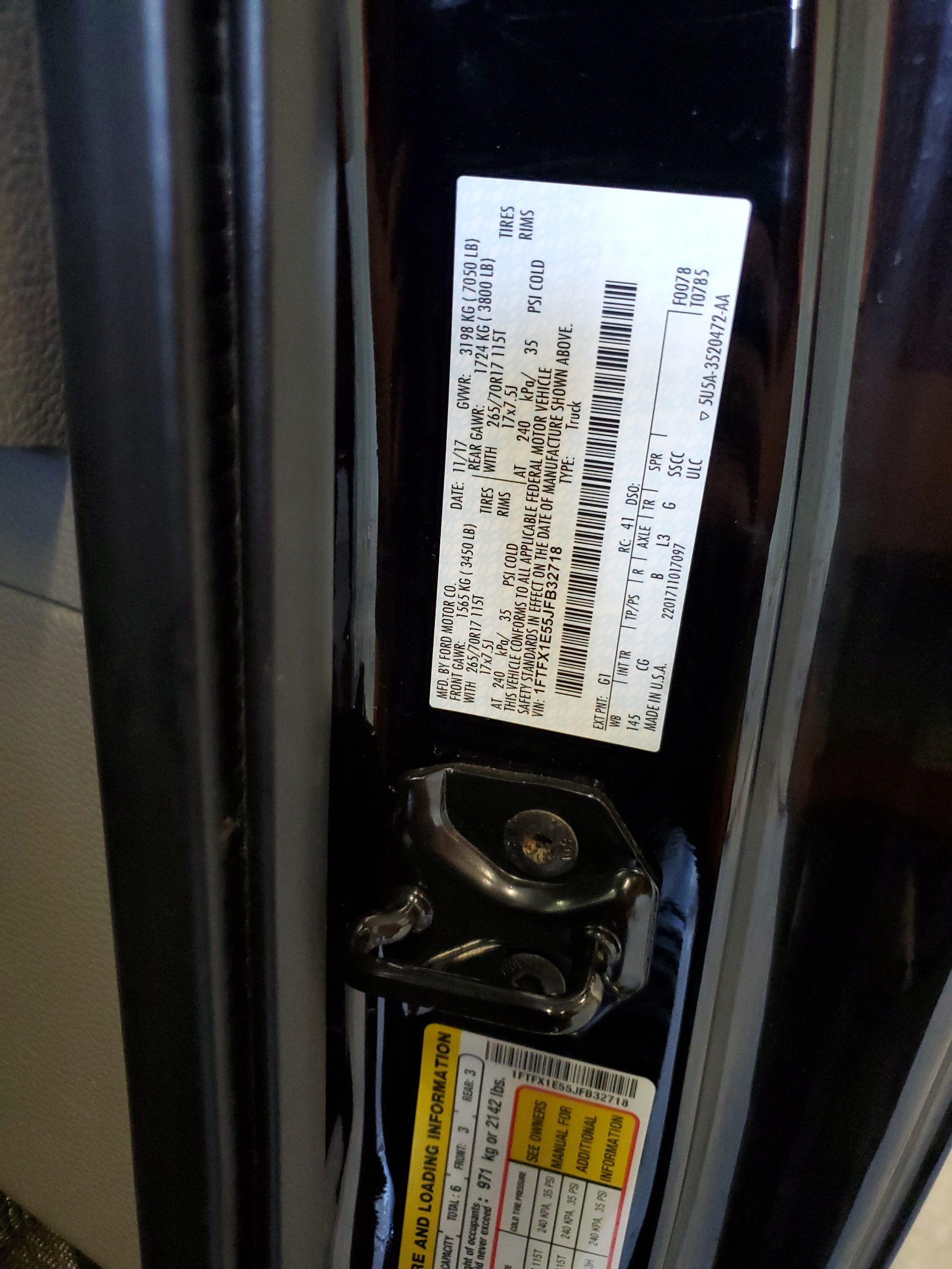 1FTFX1E55JFB32718 2018 Ford F150 Super Cab