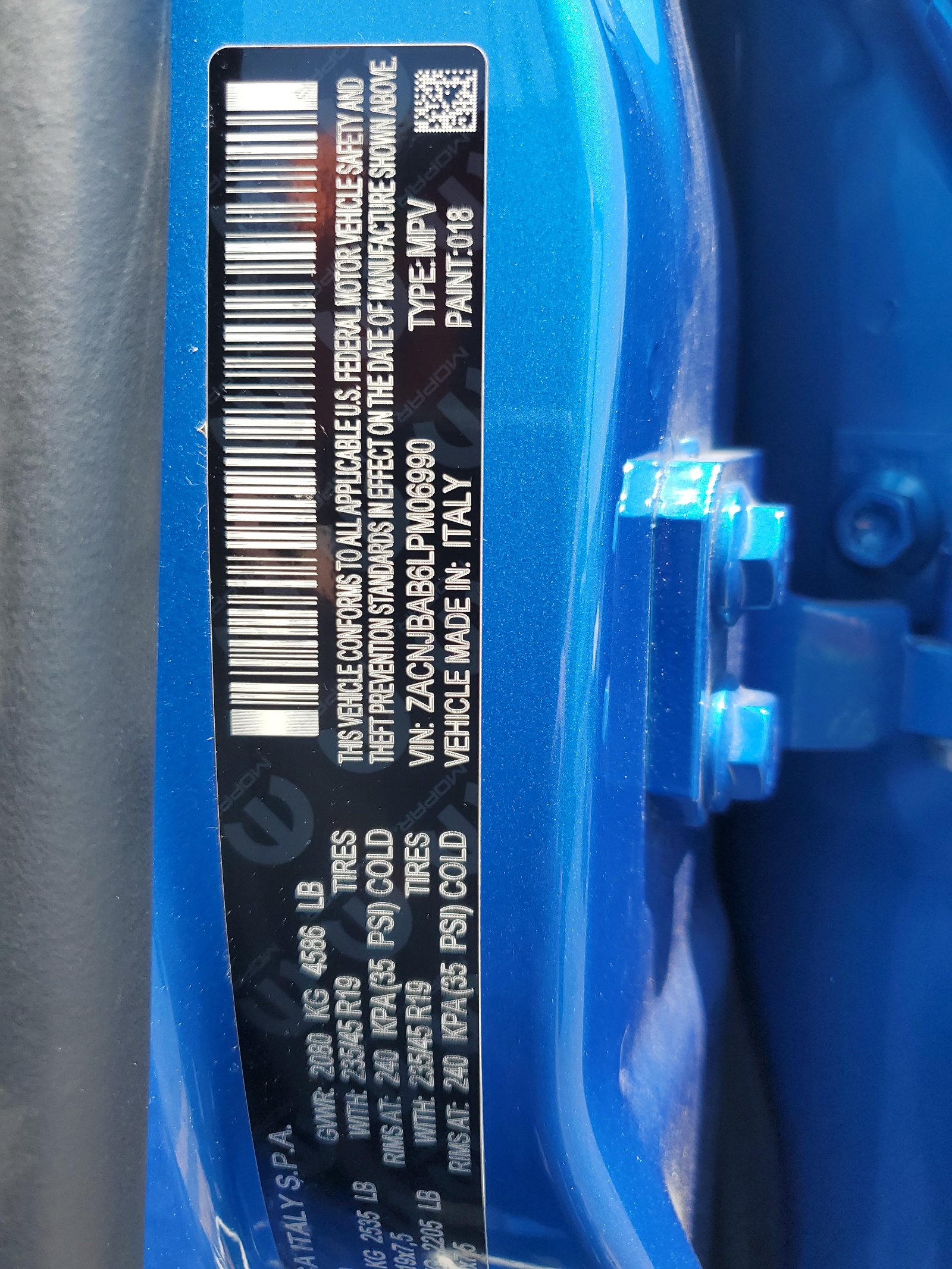 ZACNJBAB6LPM06990 2020 Jeep Renegade Sport