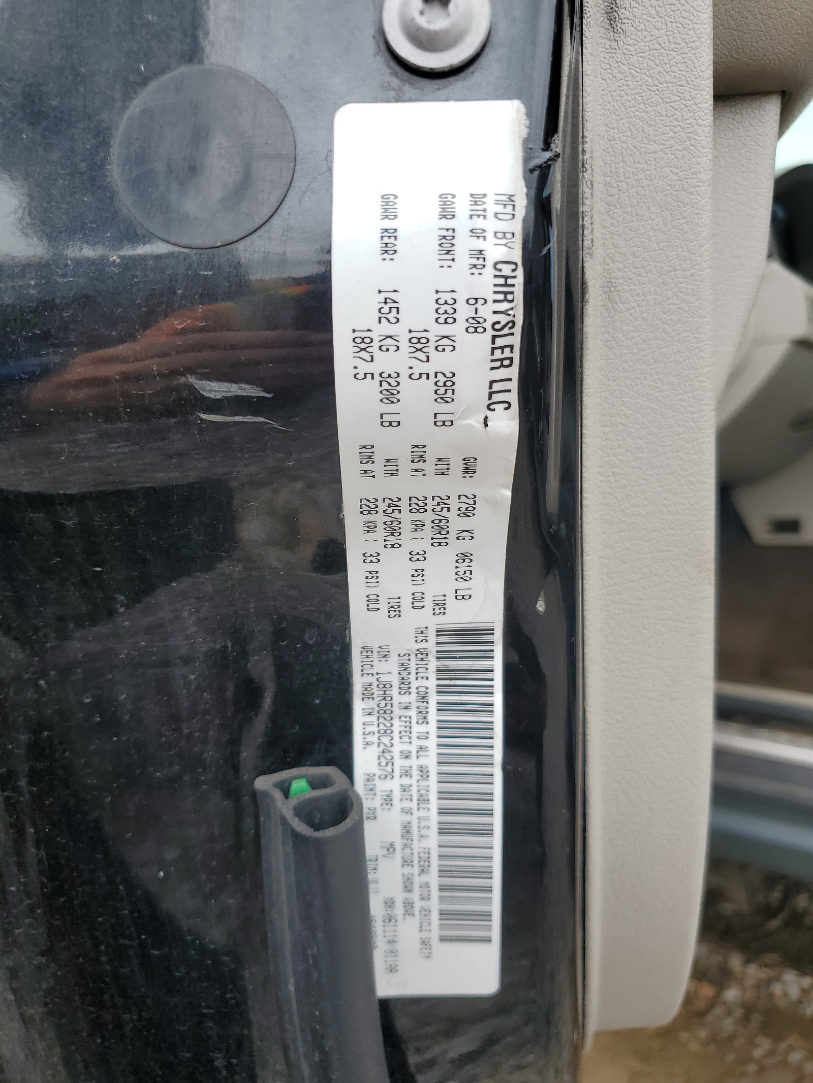 1J8HR58228C242576 2008 Jeep Grand Cherokee Limited