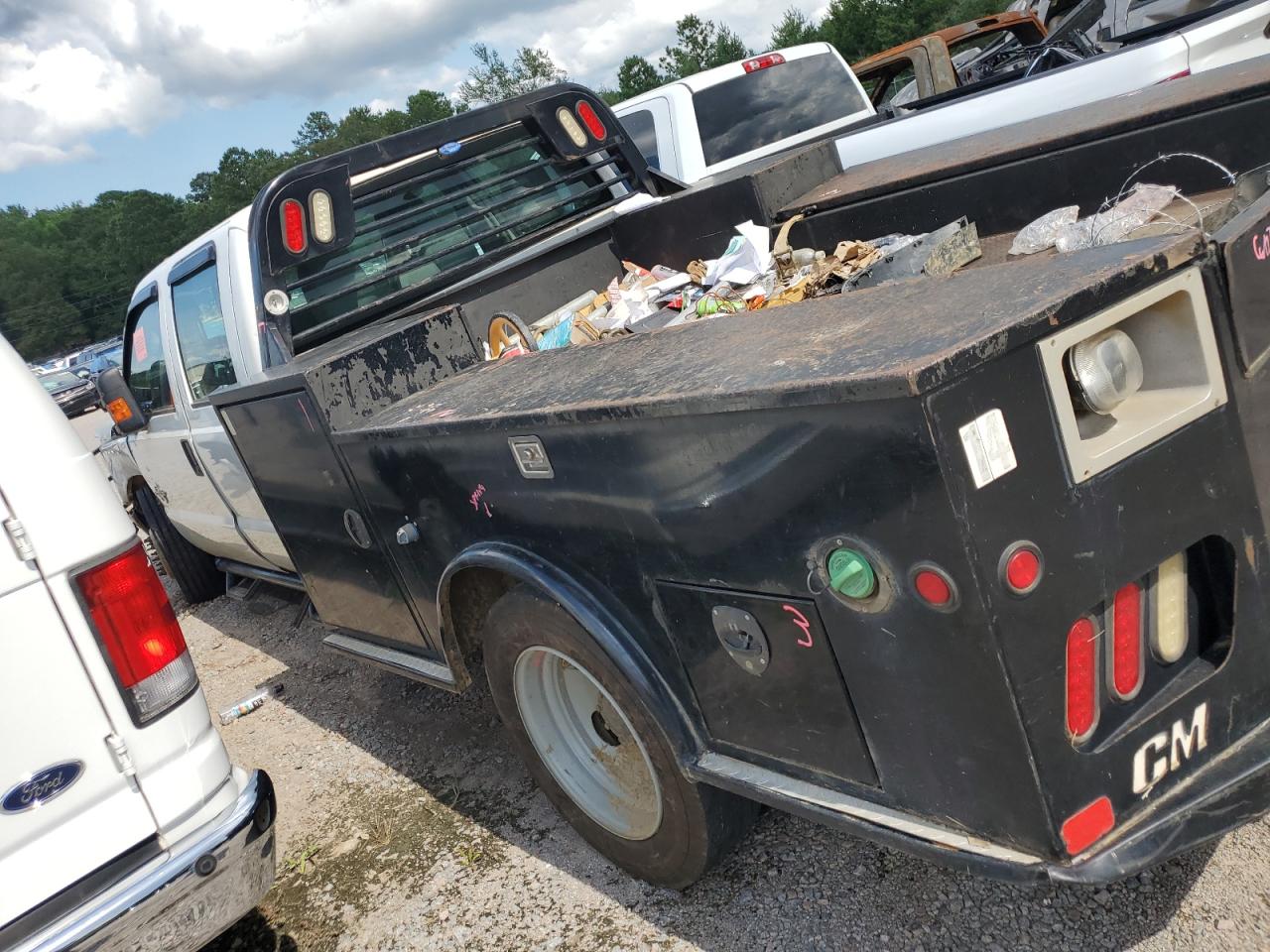 2015 Ford F550 Super Duty white pickup diesel 1FD0W5GT7FEA16683 photo #3