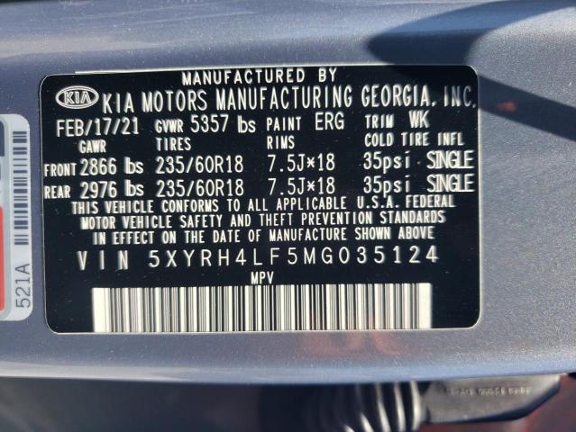 5XYRH4LF5MG035124 Kia Sorento EX 12