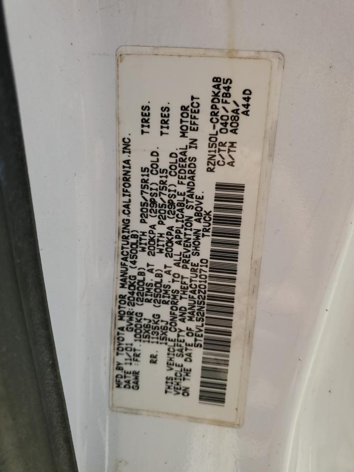 2002 Toyota Tacoma Xtracab VIN: 5TEVL52N52Z010710 Lot: 63469424