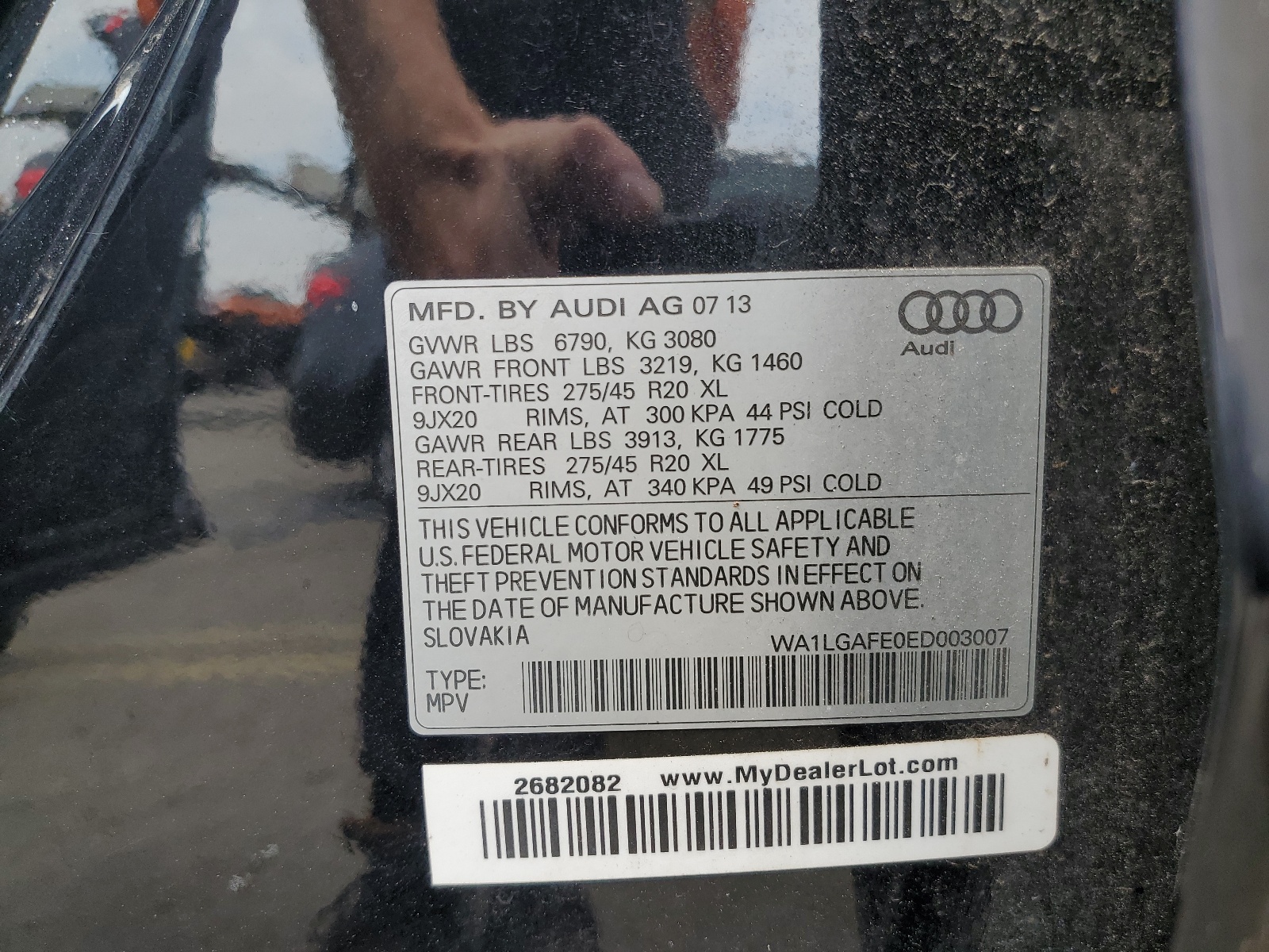 WA1LGAFE0ED003007 2014 Audi Q7 Premium Plus