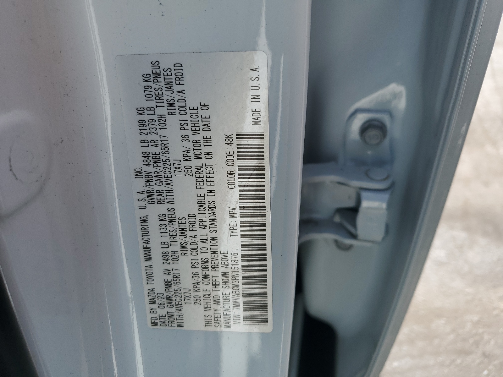 7MMVABCM3PN151876 2023 Mazda Cx-50 Preferred Plus