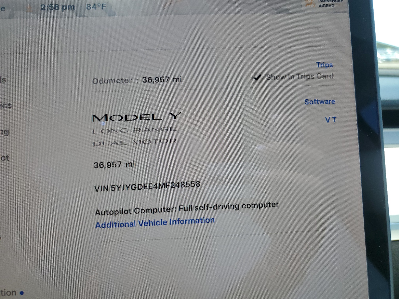 5YJYGDEE4MF248558 2021 Tesla Model Y