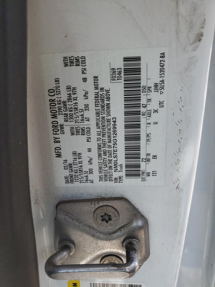 NM0LS7E75G1269943 2016 Ford Transit Connect Xl