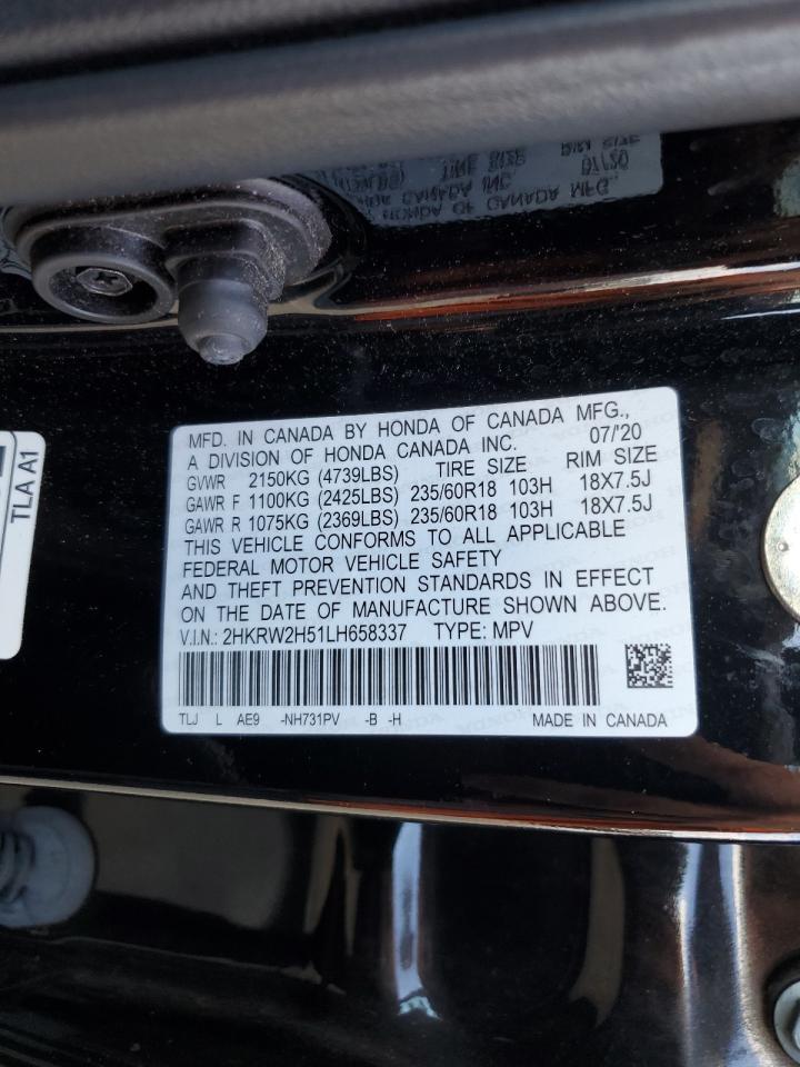 2020 Honda Cr-V Ex VIN: 2HKRW2H51LH658337 Lot: 62422504