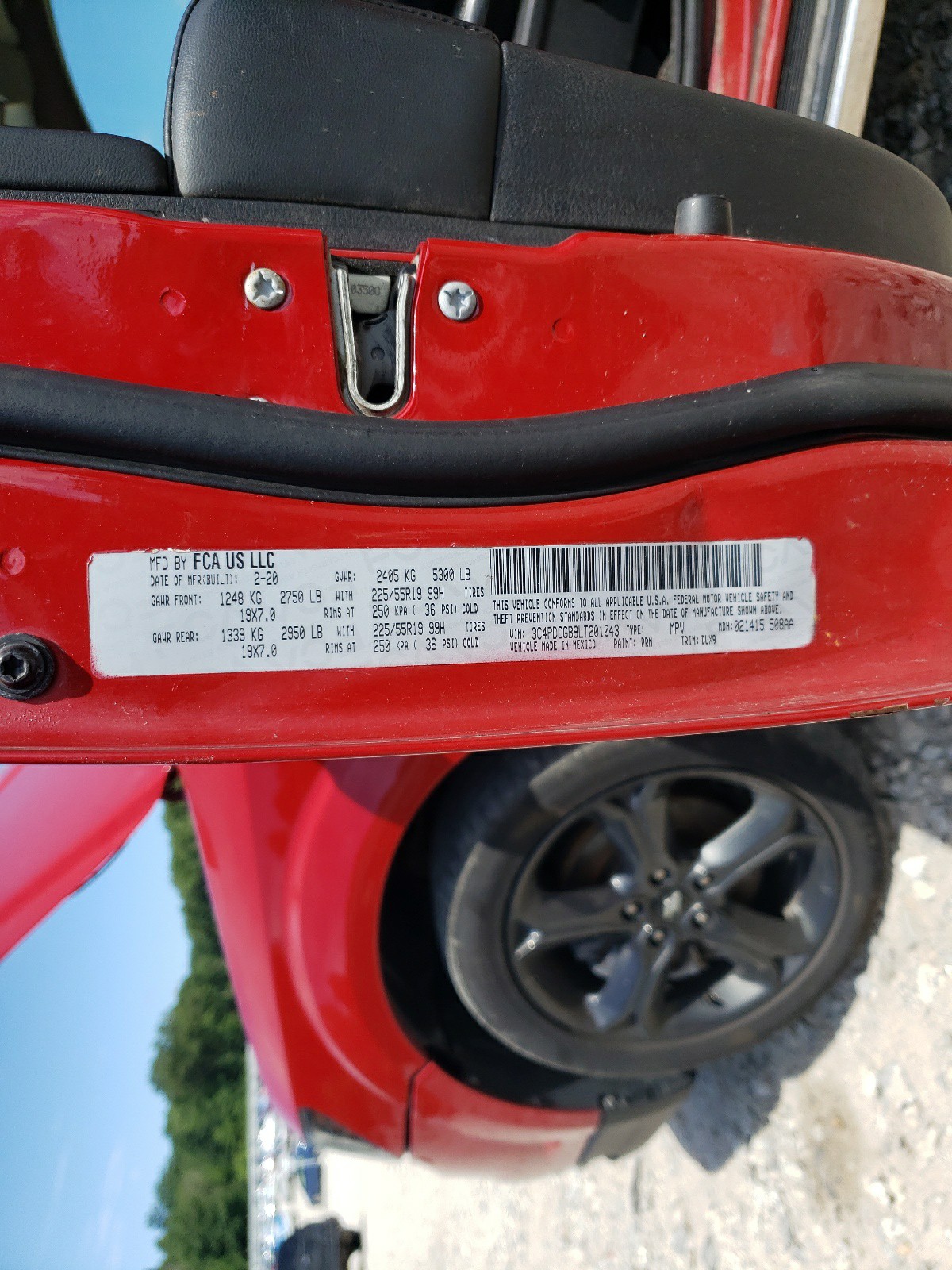 3C4PDCGB9LT201043 2020 Dodge Journey Crossroad