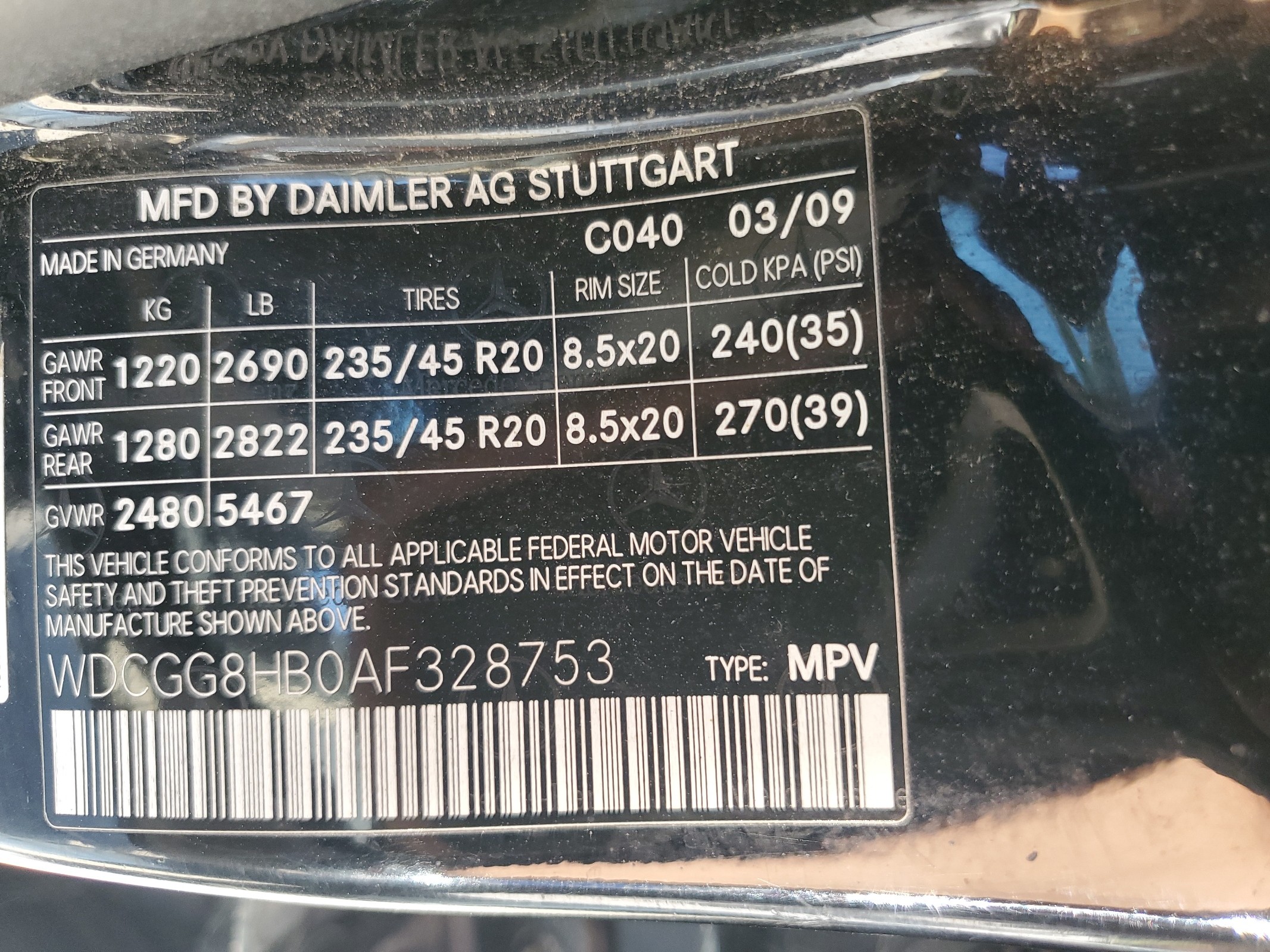 WDCGG8HB0AF328753 2010 Mercedes-Benz Glk 350 4Matic