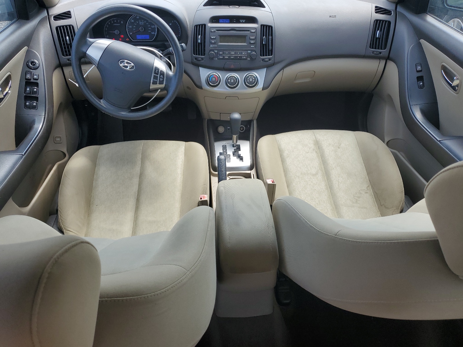 KMHDU4AD8AU864878 2010 Hyundai Elantra Blue