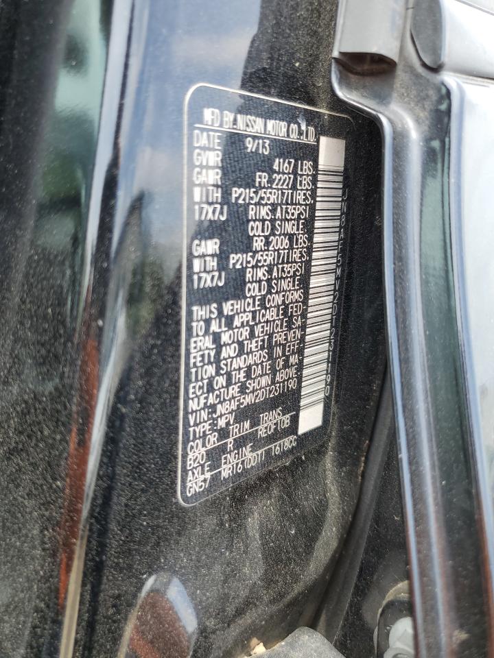 2013 Nissan Juke S VIN: JN8AF5MV2DT231190 Lot: 61086844