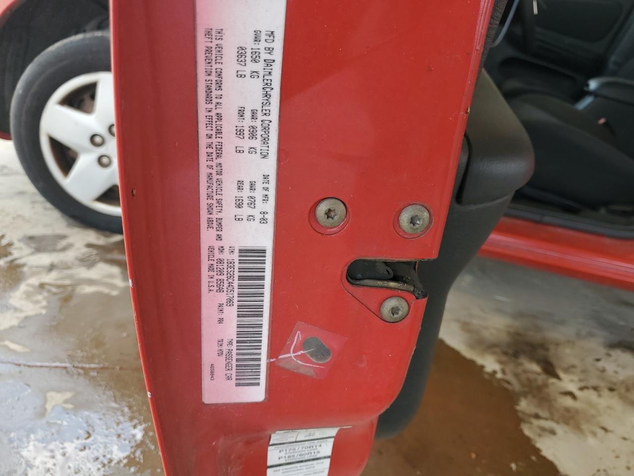 2004 Dodge Neon Base VIN: 1B3ES26C44D517069 Lot: 61147434