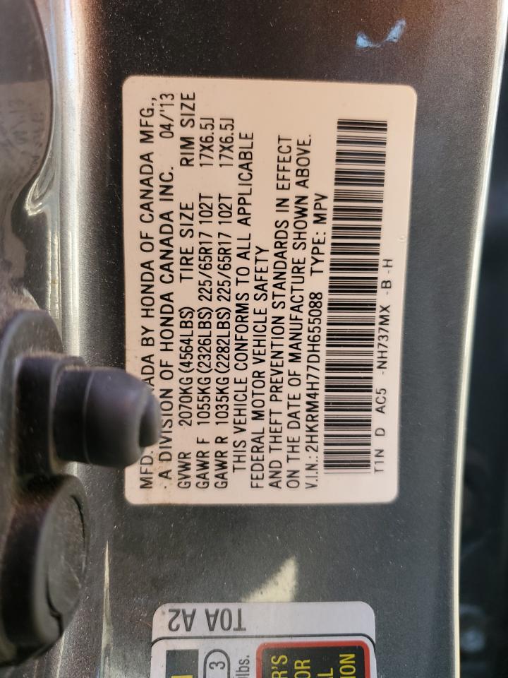 2013 Honda Cr-V Exl VIN: 2HKRM4H77DH655088 Lot: 65150334