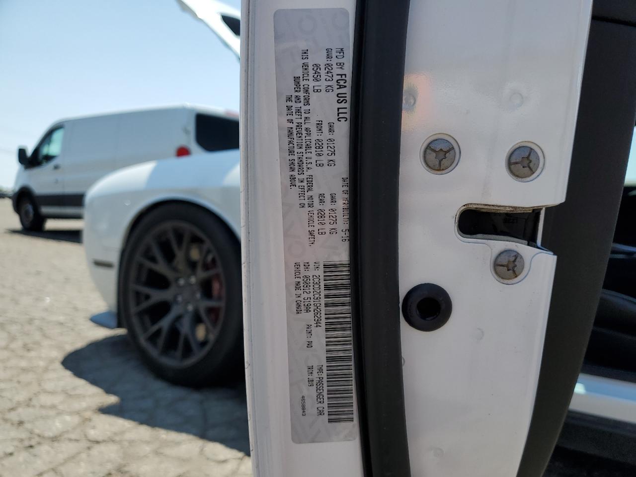 2016 Dodge Challenger Srt Hellcat VIN: 2C3CDZC91GH262944 Lot: 64780664