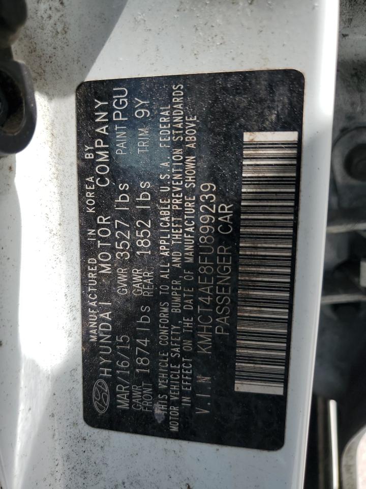 2015 Hyundai Accent Gls VIN: KMHCT4AE8FU899239 Lot: 64431404