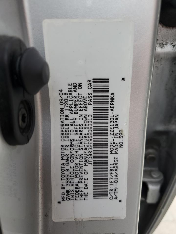 2005 Toyota Corolla Ce VIN: JTDBR32E952063313 Lot: 64937234