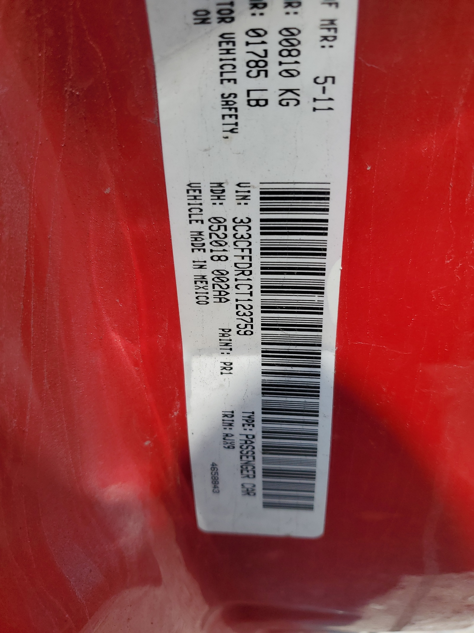 3C3CFFDR1CT123759 2012 Fiat 500 Pop