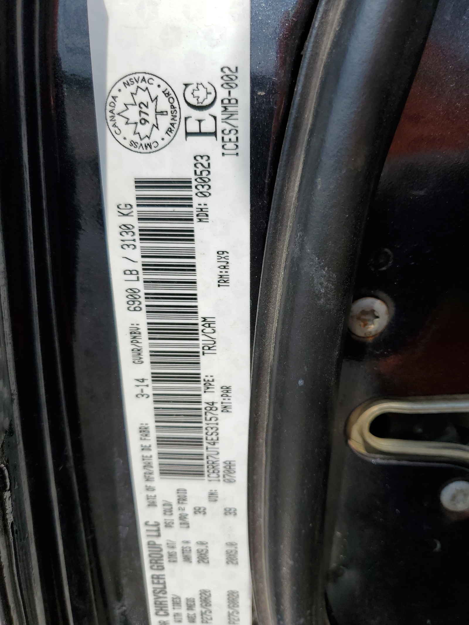 1C6RR7UT4ES315784 2014 Ram 1500 Sport