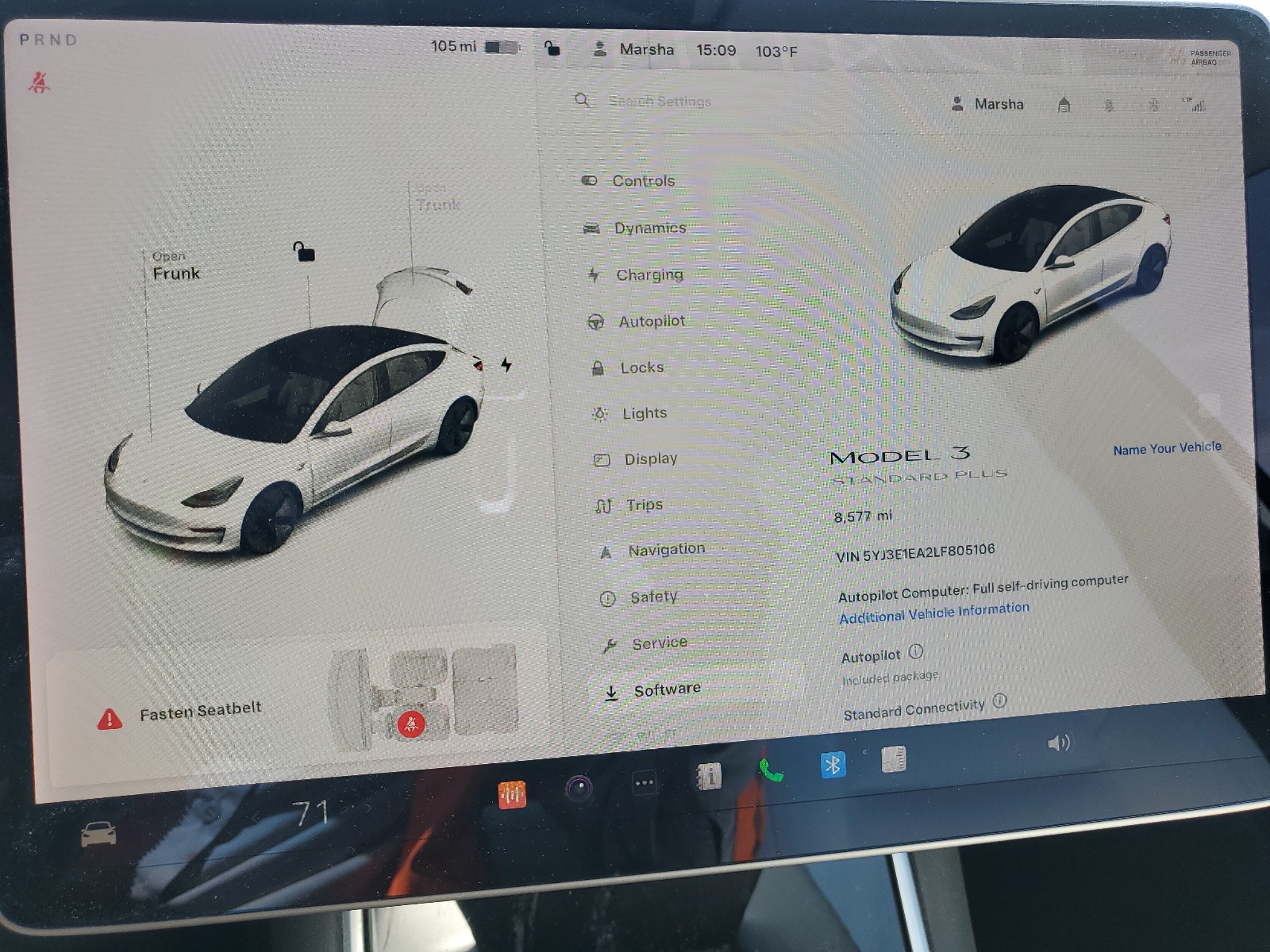 5YJ3E1EA2LF805106 2020 Tesla Model 3