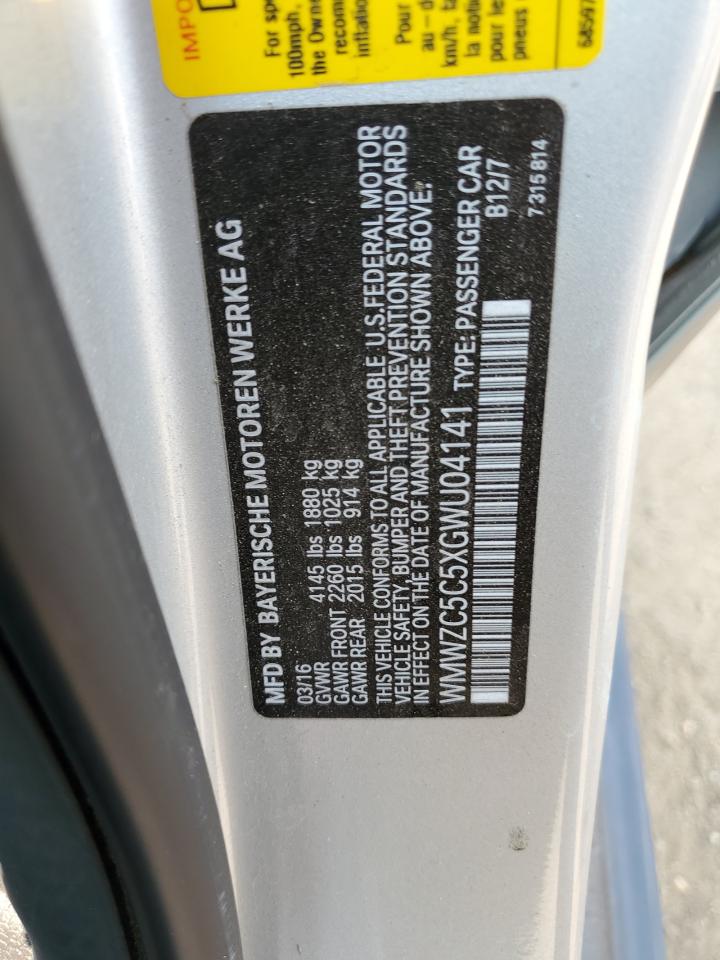 2016 Mini Cooper S Countryman VIN: WMWZC5C5XGWU04141 Lot: 64423534