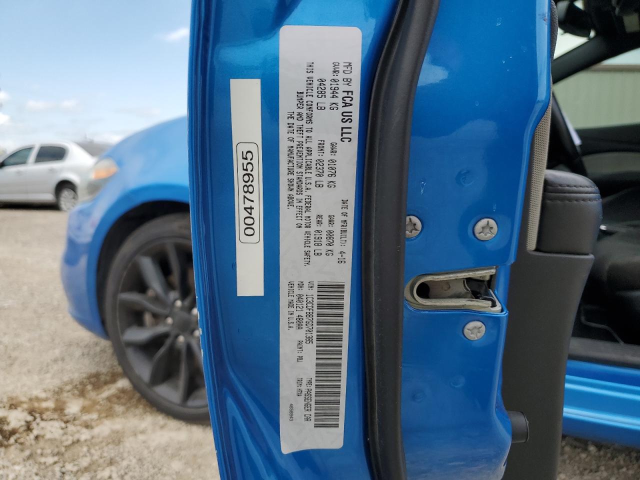 2016 Dodge Dart Sxt VIN: 1C3CDFBB7GD701385 Lot: 64978084