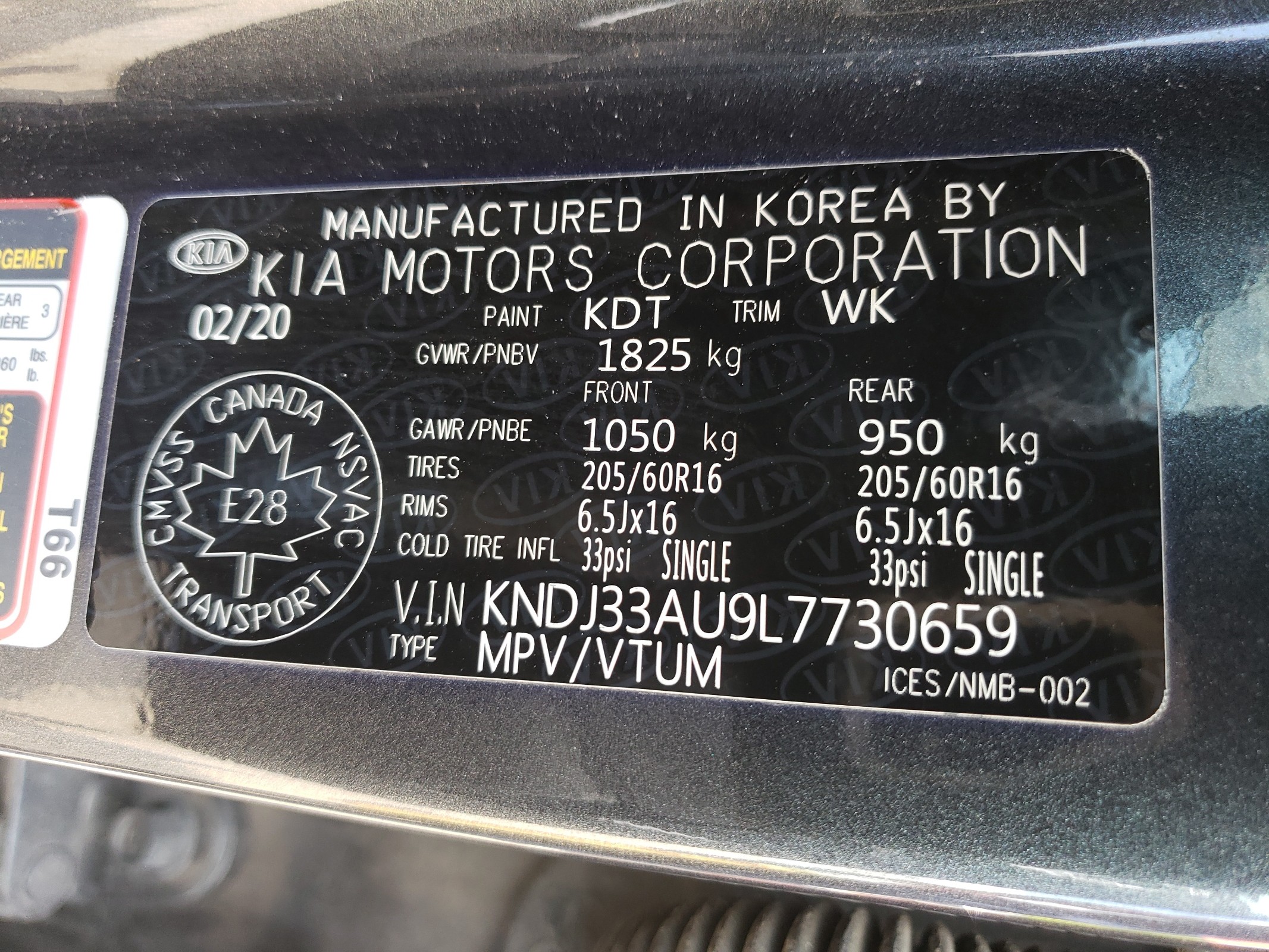 KNDJ33AU9L7730659 2020 Kia Soul Ex