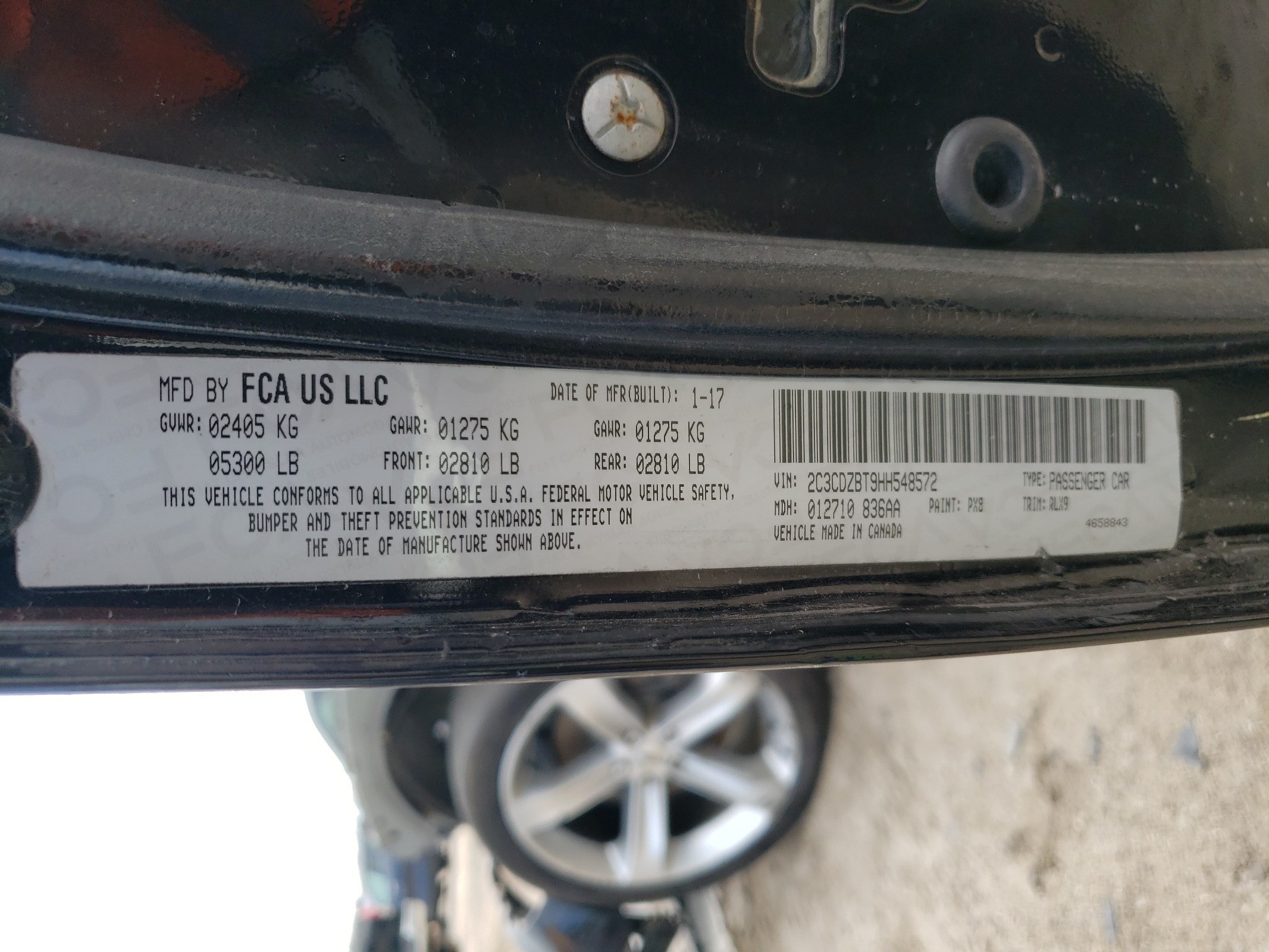 2C3CDZBT9HH548572 2017 Dodge Challenger R/T