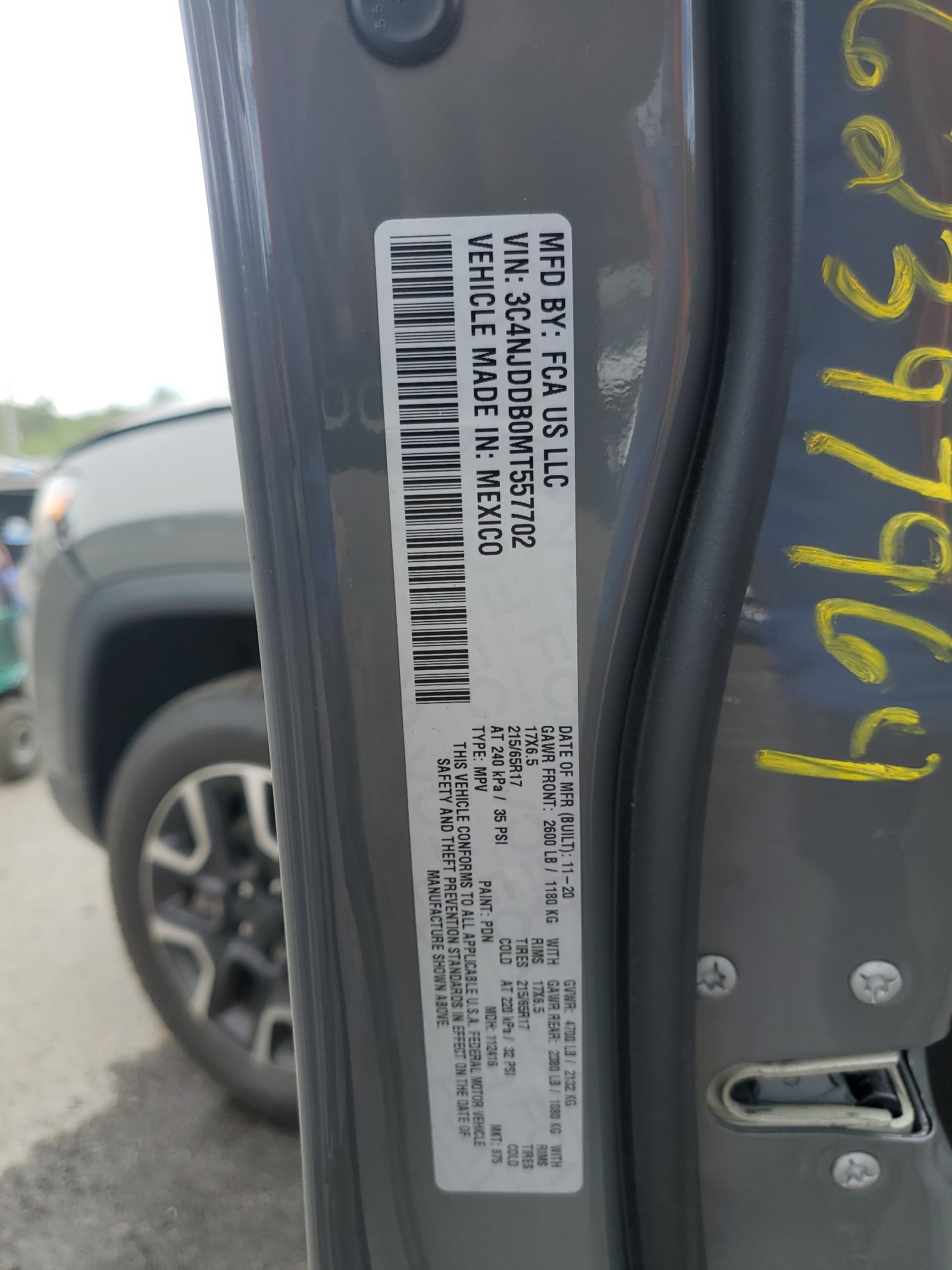 3C4NJDDB0MT557702 2021 Jeep Compass Trailhawk