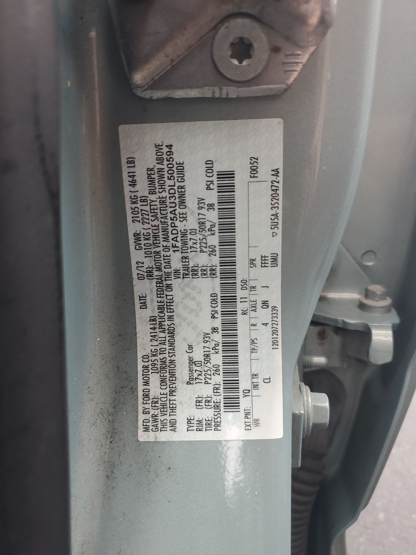 1FADP5AU3DL500594 2013 Ford C-Max Se