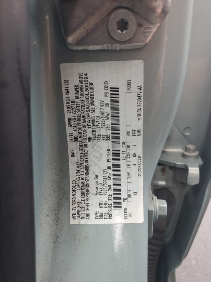 2013 Ford C-Max Se VIN: 1FADP5AU3DL500594 Lot: 65141084