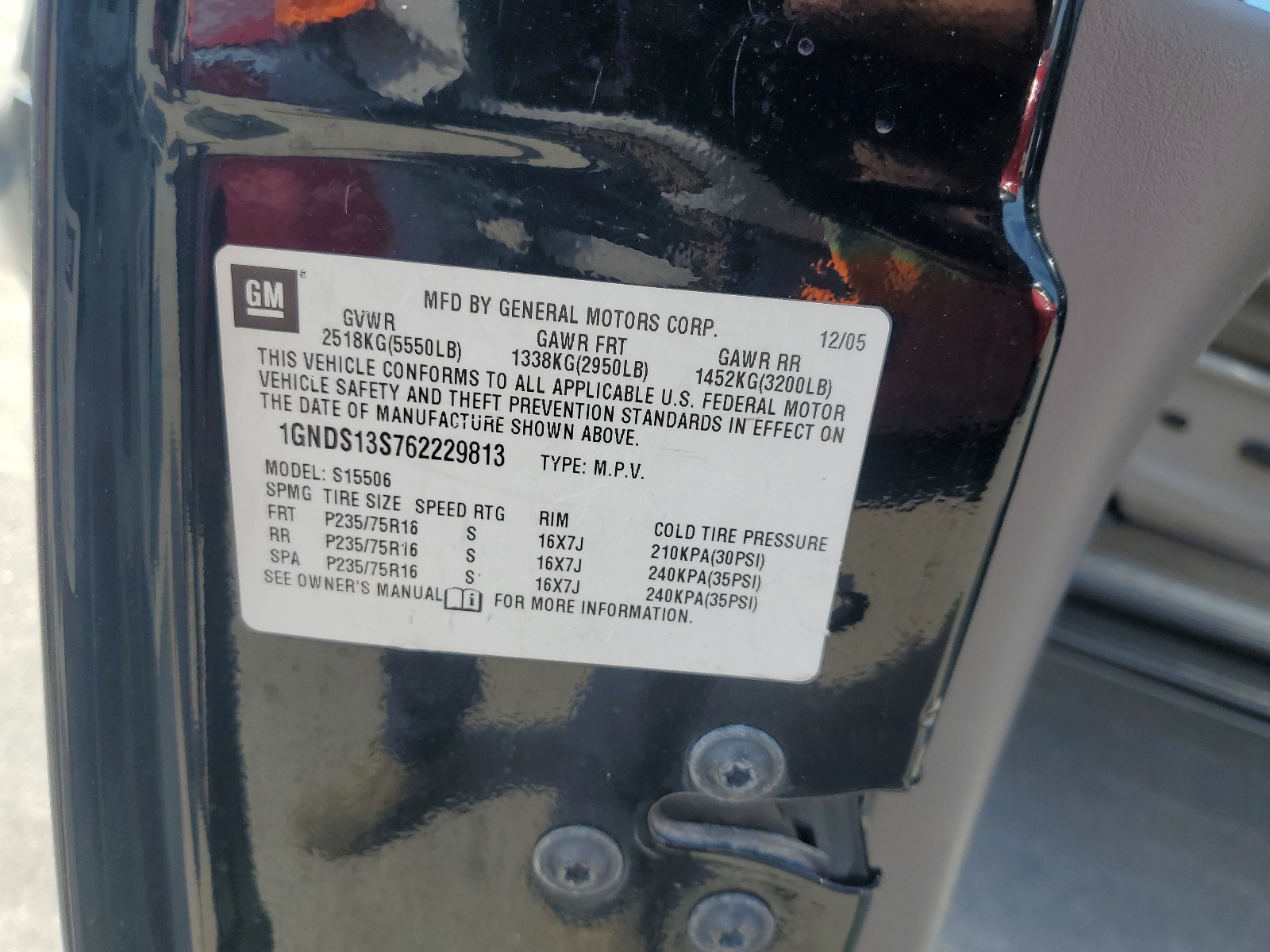 1GNDS13S762229813 2006 Chevrolet Trailblazer Ls