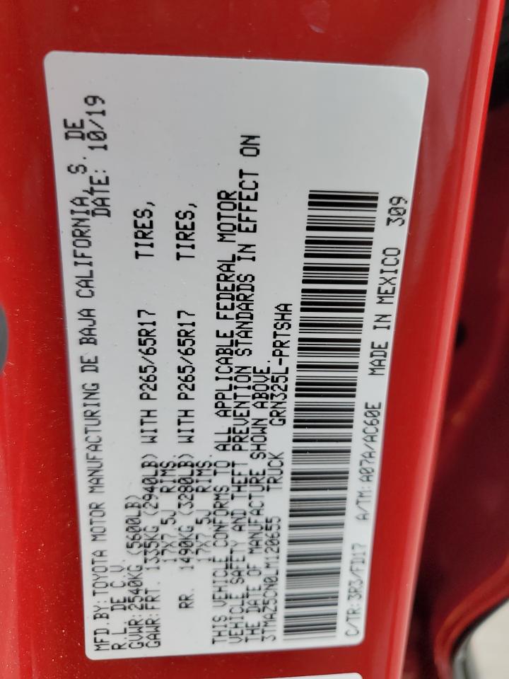 2020 Toyota Tacoma Double Cab VIN: 3TMAZ5CN0LM120655 Lot: 63520064